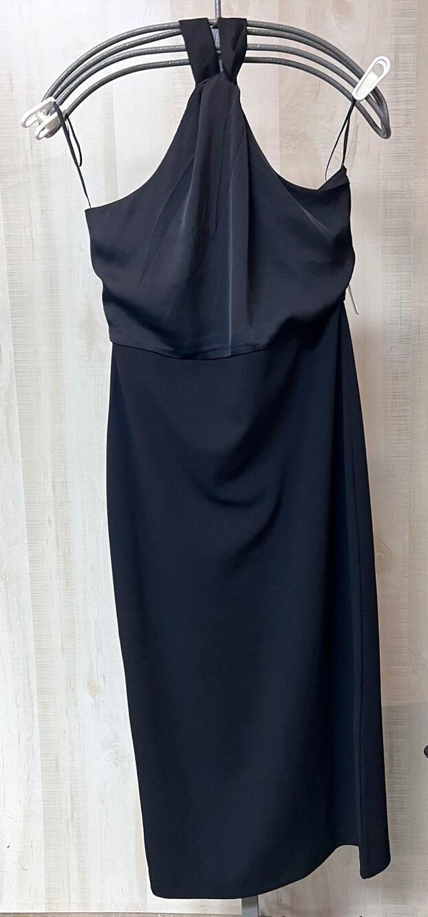 Express Black Halter Sheath Midi Dress - NWT - Medium